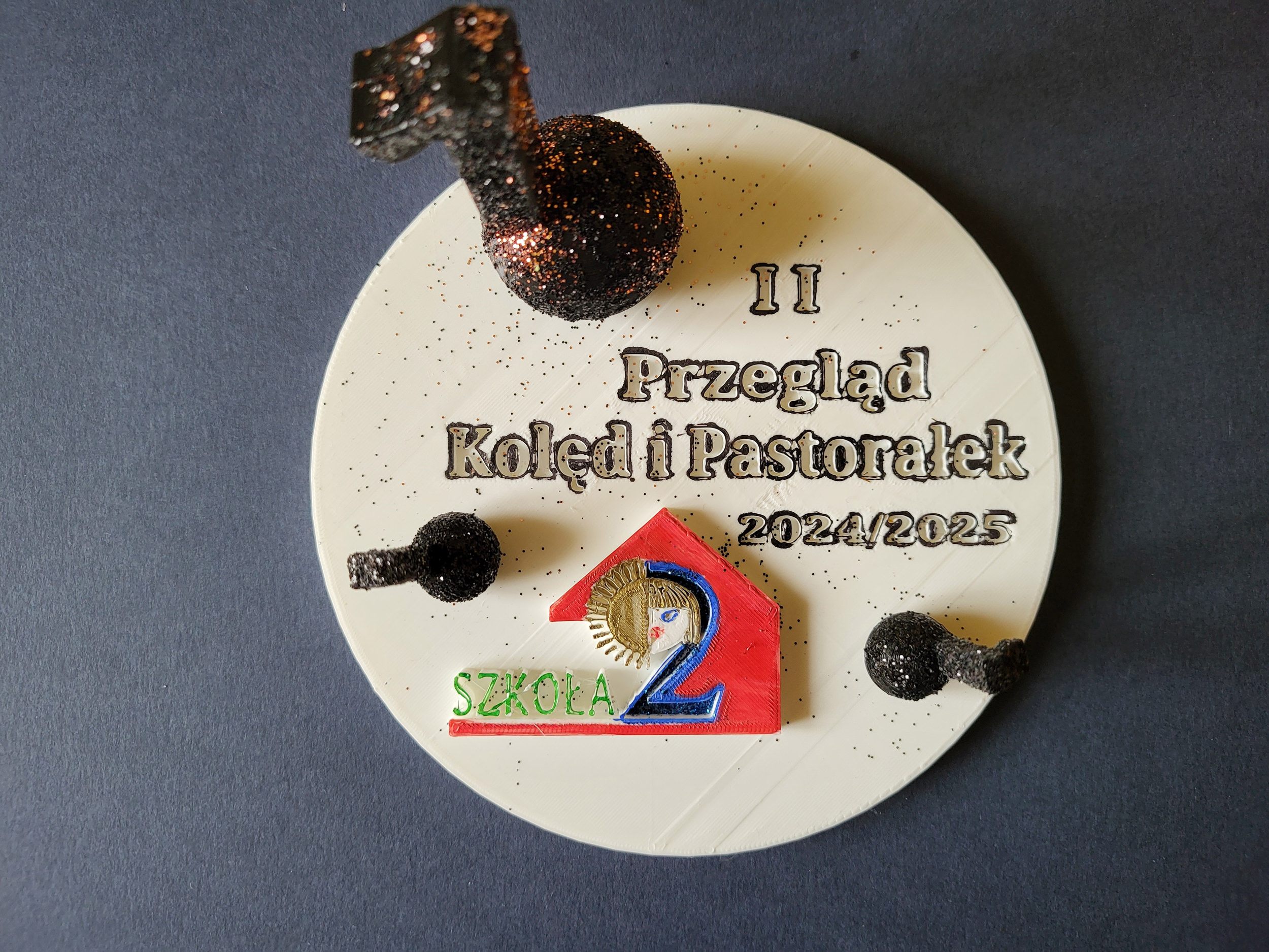 Statuetka za udział w II przeglądzie kolęd i pastorałek 2024/2025.