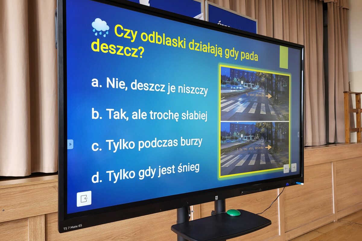 Konkurs wiedzy w ramach projektu „Odblaskowa szkoła”