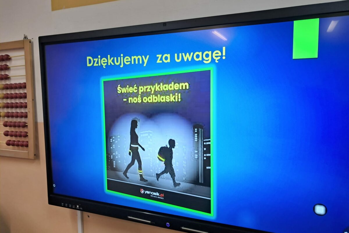 Z wizytą w Szkole Podstawowej nr 2 w Rabce – Zdroju. Promowanie „Odblaskowej szkoły”